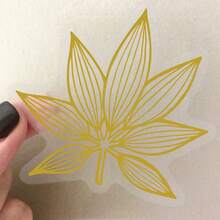 50张精美花卉透明PET贴纸 DIY金箔贴纸 剪贴簿 手机 行李箱 滑板 防水贴纸 剪贴簿用品 - 1 Set - 查看 4