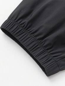 Balabala 儿童男女童夏季清凉轻便透气慢跑裤运动长裤，裤脚收口 - 黑色 - 查看 6