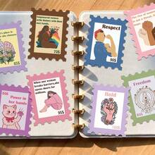 50pcs Women Sticker Set, Decorative For Planner, Diary, Notebook, Laptop, Phone Case, Skateboard, Guitar, Holiday Gift - Woman - View 3