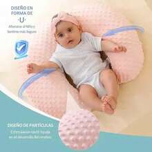 Almohada De Lactancia Para Amamantar Bebe En U 2pcs - Rosa - Ver 4