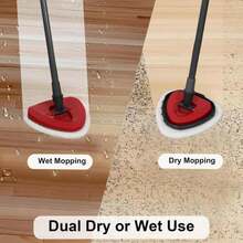 4 Pack Microfiber Flat Mop Head Refills For O-Cedar EasyWring &Amp; RinseClean Systems, Easy To Clean Corners, Ceilings, Walls - ColorA - View 3