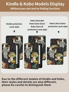 Kingsung 蘑菇图案平板电脑保护套，兼容 iPad 9.7/10.2/10.5/10.9/12.9/Pro 11（第十代）、Galaxy Tab S6 Lite 10.4、Kindle Paperwhite（第十二代，2024 年款）、Kindle（第十一代，2022 年款），提供柔软防震保护，支持智能支架/自动唤醒/睡眠功能。 - 彩色 - 查看 11