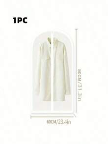 5pcs/1PC Set Of Clothes Dust Covers Hanging Pockets For Clothes, Long Style Down Jacket Suit Home Transparent Coat Bag - Multicolor - View 12