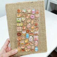 Nhãn dán pha lê dập nổi 3D, họa tiết thỏ ăn trái cây, nhãn dán trang trí thủ công tự làm dành cho mục đích giáo dục, sổ tay lò xo, đồ dùng văn phòng và học tập, unisex, nâng cao hiệu quả công việc, đồ dùng văn phòng và học tập - Nhiều màu - Xem 7