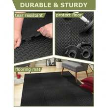 12/24/48 Tiles Gym Flooring Gym Mats Exercise Mat for Floor Workout Mat Foam Floor Tiles for Home Gym Equipment Garage - 12 negros - Ver 3