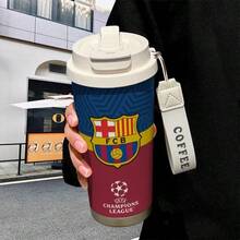 2026 FIFA 世界盃皇家馬德里隊徽保溫杯，520ml 316不鏽鋼便攜咖啡杯，學生旅行水壺，球迷周邊車用馬克杯，送給男性的創意禮物，俱樂部紀念款 - 彩色 - 查看 13