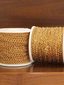 100厘米/批 不褪色不锈钢链条配件 项链尾链 DIY珠宝制作材料 手工脚链 手链配件 散装链条 - 尾鏈 - 查看 7