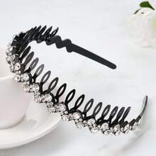2pcs White & Colorful Crystal Rhinestone Decorated Hair Band Headpiece Hair Band Hair Hoop Hairband - White+Color - View 11