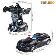 unilabo Jucărie Mașină de Curse Sport Transformantă - Mașină de Curse cu Alunecare Inerțială - Transformare Automată - Cadou Creativ Minunat pentru Băieți! - Multicolor - Vizualizare 4