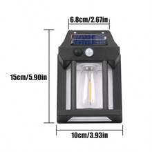 1PC/4PCS The Outdoor Solar Wall Lamp Has 3 Modes And A Motion Sensor And Is Suitable For Various Usage Scenarios Including Garden Alley Garden Fence Amall House Lights And Security Lights - Style a - View 10