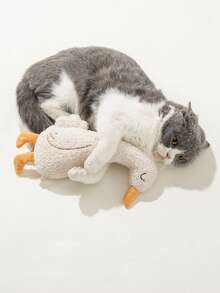 Đồ chơi thú nhồi bông tương tác hình cáo/ngỗng, có chip âm thanh và giấy nhăn, thích hợp cho mèo con gặm, đồ dùng cho thú cưng hình cáo/ngỗng dễ thương. - Nhiều màu - Xem 5