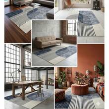 Washable Runner Rug – Non-Skip Roll Carpet – Kitchen Rug , Bedroom Rug, Hallway Rug, Area Rug, 80x120 Cm, 80x150, 80x200, 80x300, 100x200, 100x160, 100x300, 120x180, 140x190 Cm – Cut-To-Size Hallway Rug - Grey - View 2
