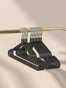 Velvet Hangers - Non-Slip Clothes Hangers - Suit Hangers With 360 Degree Rotatable Hook - Heavy Duty Coat Hangers - Pants Hangers - Black - View 5