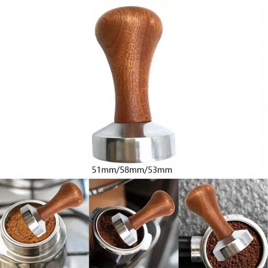 SOKANY 51/53/58mm Prensador de café, Martillo de compactación de polvo de café, Dispositivo de llenado de máquina de café, Prensador de polvo de café de acero inoxidable, Hecho a mano de alta calidad, Adecuado para máquinas de espresso