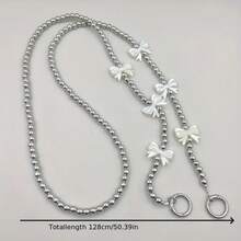 这款新款领结适用于手机壳、斜挎包链、挂绳、镀银珠卡，并且可以携带。 - 藍/綠 - 查看 6