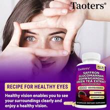 Saffron, Glucomannan Ashwagandha & Green Tea Extract Capsules - 4, 000 For MG With Lutein & Zeaxanthin - Support Healthy Eye Vision - 1 chai - Xem 4
