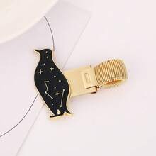 AHCRAFT 1 chiếc kẹp bút kim loại hình động vật 12 con dễ thương, chim cánh cụt sao, mèo, thỏ, dùng cho sổ kế hoạch, sổ tay, đồ dùng học tập, văn phòng phẩm. - Động vật sao - Xem 11