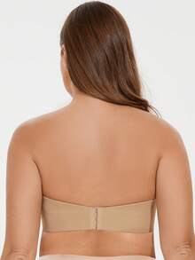 MELENECA Women Strapless Minimizer Wireless Bralette - Beige - View 2
