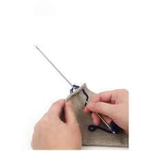 5-10pcs Wholesale Thick Needles 10-25cm (3.94-9.84 Inches), 30cm (11.81 Inches) Large Eye Leather Sewing Needles, Steel Needles With Large Holes, Craft Tools - Silver 3.0mm - View 6