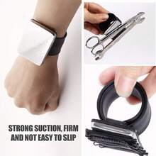 Silicone Magnet Wristband Hair Tools, Pointed Tail Comb, Shadow House Hair Clip, Suction And Picking Square Magnetic Bracelet, Patting Band, Suction Needle Tool, Comb Set - Styling Tools - View 3