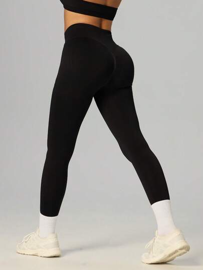 Yefecy Women's High Waist Shaping Leggings - Suitable For Sports, Running, Cycling, Yoga, Pickleball And Other Casual Occasions, Black Tight Pants