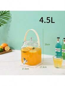 Bộ 3 bình đựng nước lạnh có vòi, dùng đựng đồ uống/nước chanh/trà trái cây/nước ép. - Nhiều màu - Xem 5