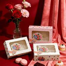3pcs/6pcs Mother's Day High-Quality Macaron Drawer Boxes, 30*6.3*5.8cm Large French Rectangular Drawer Macaron Boxes, Transparent Baking & Dessert Packaging Boxes, Gifts & Baking Supplies - Long Drawer Box - View 10