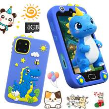 4GB Storage Rechargeable Children's Smart Phone Toy, Educational Games & Camera, Best Kids Birthday Gift - Multicolor - View 1