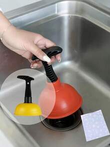 Toilet Unclogger, Sink Unclogger And Unclogging Tool. Compact Design Hair Clog Remover. Suitable For Kitchen And Bathroom, Can Be Used For Kitchen Sink, Bathroom Sink, Shower And Bathtub. Equipped With Large Corrugated Pipe, Powerful Unclogging Function. Suitable For Commercial And Residential Locations. - Multicolor - View 8