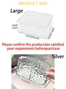 1 chiếc kệ đựng đồ treo tường phòng tắm, trong suốt, chống bụi, thiết kế dày dặn, kệ đựng đồ dùng phòng tắm, kệ đựng mỹ phẩm, kệ đựng đồ dùng nhà tắm, thích hợp để đựng bông tẩy trang, son môi, tăm bông, đồ dùng vệ sinh cá nhân, dùng trong phòng tắm, bàn trang điểm, ký túc xá. - Nhiều màu - Xem 5