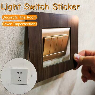 New Switch Sticker Decorative Protective Cover, Modern And Simple Acrylic Socket Frame Cover, Easy To Operate, Suitable For DIY