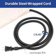 Pet Heating Pad for Dogs and Cats Heated Dog Bed with Steel-Wrapped Cord and Soft Fleece Cover 27.5 x 15.7 Inches 50 Watts - 27,5 cm de largo x 15,7 cm de ancho x 0,4 cm de grosor - Ver 6