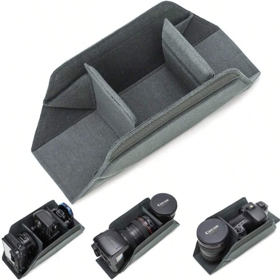 Padded Camera Bag, Shockproof & Anti-Fall DSLR Camera Bag, Thick Inner Lining Protective Pouch