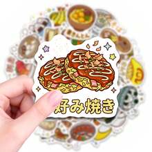 50pcs Cute Melon Bread Stickers, Japanese Style Sweet Bread Stickers, Suitable For Laptop, Water Bottle, Skateboard, Phone Case, Food Theme Vinyl Stickers, Perfect For Teenagers And Adults To Personalize Daily Items, Durable And Waterproof - A - View 3