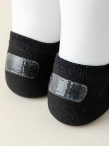 1/5 Pairs Random Color Men's Silicone Non-Slip Breathable Mesh Casual Boat Socks, Comfortable For Home & Spring/Summer Wear - Multicolor - View 7