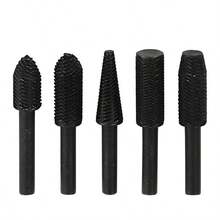 5pcs 6mm Rotary File Steel File, Carpentry DIY Soft Metal Trimming Set, Metal Grinding Repair Tool - Multicolor - View 10