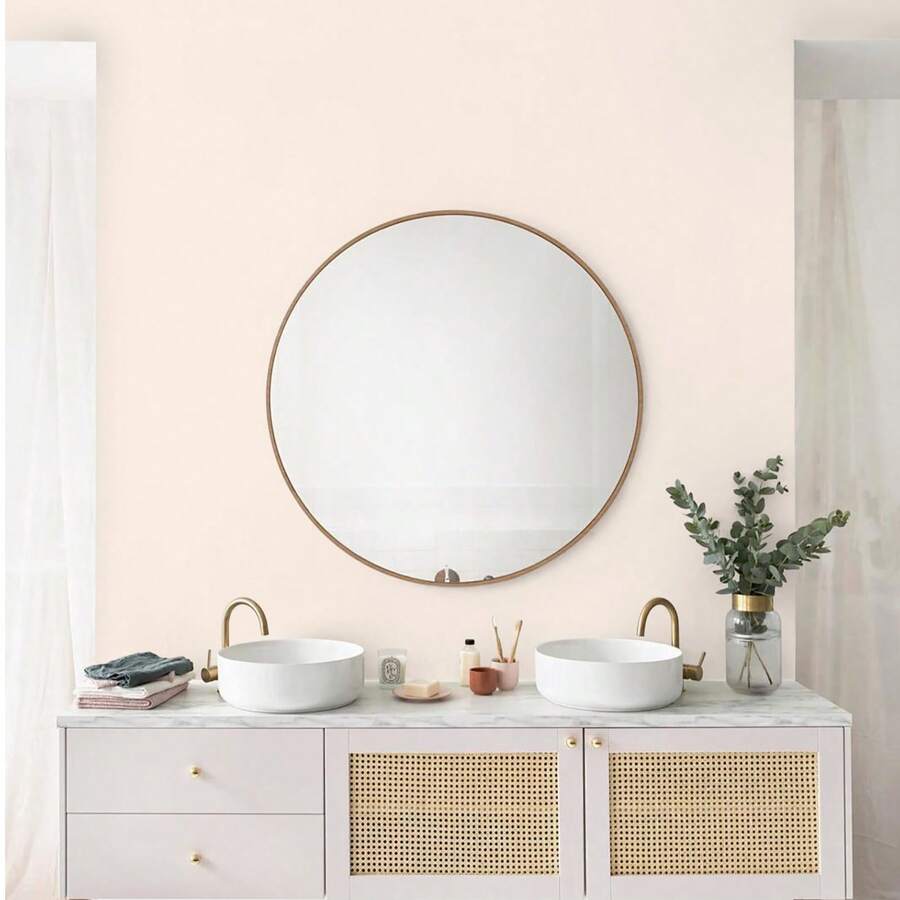 Giấy dán tường dày, dễ bóc dán - Chất liệu vinyl chống thấm nước, chống ẩm, lý tưởng cho việc trang trí lại phòng khách. - A - Xem 1