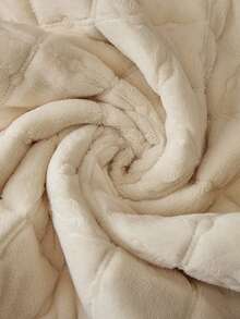 1件装牛奶丝绒格子纯色沙发垫，加厚防滑坐垫，适用于1-4人沙发，四季皆宜，可机洗 - 米色 - 查看 11