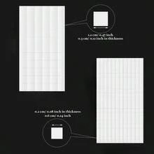 990片/6张 3D双面泡沫方块，2毫米厚永久性粘胶贴纸，适用于卡片制作、立体剪贴簿工艺品、模板、相册 - 迷你和大号积木 - A-白色 - 查看 3