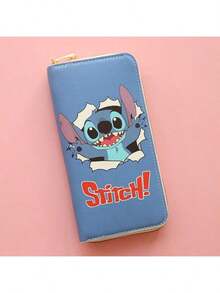 Disney 1个新款时尚长款卡通钱包拉链印花学生卡通钱包零钱包卡包 - 彩色 - 查看 13