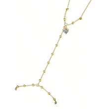 Hand Chain Bracelet With Heart Moon CZ Dangle For Women , Gold Plated Gold Beaded Ring Hand Chain Dainty Hand Chains Cubic Zirconia Finger Bracelet For Women Simple Body Jewelry For Elegant Daily Summer Jewelry - Gold - View 5