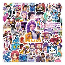 Hasbro Bộ 70 miếng dán PVC chủ đề Thợ săn phù thủy K-Pop, thiết kế độc đáo, hình dán thần tượng đa năng, hàng hóa thần tượng bán chạy xuyên biên giới, chống thấm nước, giống như hình dán của người nổi tiếng trên mạng. - C192-70PCS - Xem 4