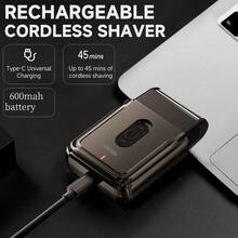 Máy cạo râu điện ENCHEN, máy tỉa râu độ rung thấp, máy cạo râu điện kiểu chuyển động tịnh tiến, máy cạo râu điện mini hiệu suất cao, máy cạo râu cầm tay dành cho nam giới, sử dụng tại nhà hoặc khi đi du lịch MS003 - Nhiều màu - Xem 6