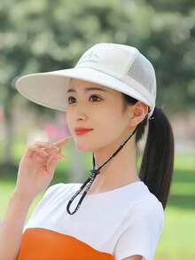 1 chiếc mũ rộng vành chống tia UV cho nữ, thích hợp cho mùa xuân và hè, kiểu dáng thời trang có thể điều chỉnh, mũ leo núi lưới thoáng khí, mũ che nắng cho nam, mũ cho nữ. - A - Xem 9