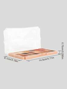 This 18 Color Eye Shadow Plate, Advanced Earth Color Eye Shadow Plate, Soft Color Presents Matte Pearlescent Gradient, Delicate Flash, Lasting Color Display, Multi Color Options, Suitable For Work, School, Dating And Daily Light Makeup Occasions All-Purpose Eye Makeup Plate - #02 - Xem 8