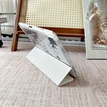 1 Ốp bảo vệ máy tính bảng hình bản đồ thế giới và máy bay, gập 3 góc độ, có nam châm, khe cắm bút và chức năng tự động tắt/mở màn hình, tương thích với iPad Pro/Air, và Pad 5/6/32. - Nhiều màu - Xem 7