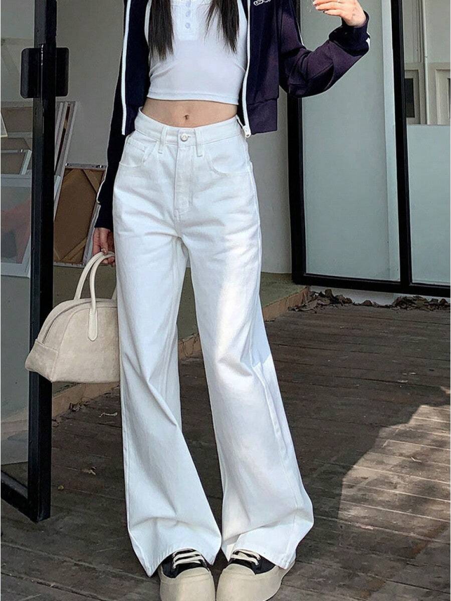 Women Jeans - White - View 1