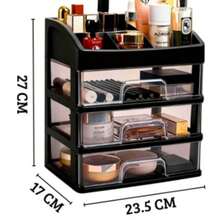 Cosmetic Storage Box & Rack - สีดำ - ดู 6