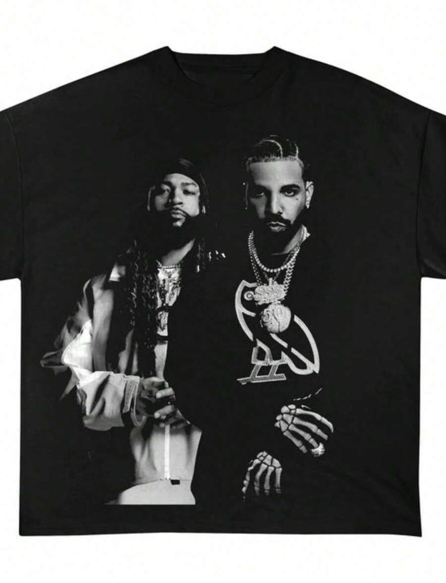 Drake T-Shirt _ Rap Merch Graphic Tee _ Some Y Songs 4 U _ Rare Hip Hop Graphic PriJpg - màu đen - Xem 1