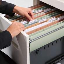 SUNEE - Carpetas colgantes de tamaño legal paquete de 25 carpetas de archivos de 1/5 hojas de corte colores Morandi mantente organizado para tu hogar y oficina archivos y documentos a granel - colores pastel - Ver 7